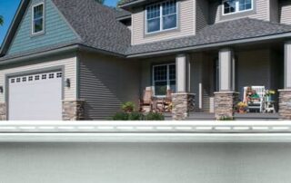 house exterior with brown siding and matching roofing design