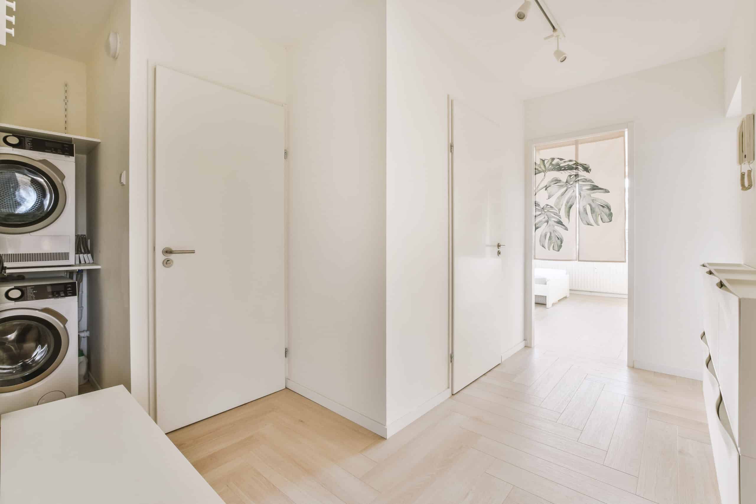 White corridor interior