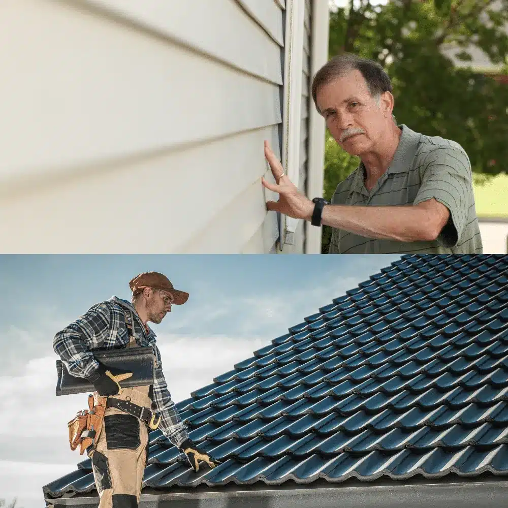 Strength and Style Choosing the Right Vinyl Siding and Roofing for Your Home Professional vinyl siding contractor installing exterior siding on a home in Burlington Connecticut