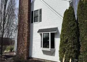 Modern energy-saving windows on a house in Suffield, CT