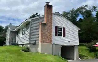Professional removal of old siding from a residential property