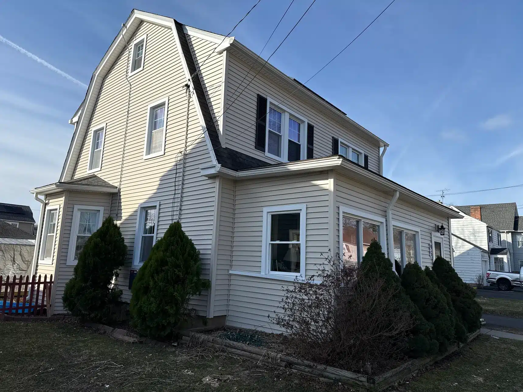 Renovated After Siding and Window Replacement Hartford CT Peter L Brown Quality siding and window replacement project completed in Hartford CT by Peter L Brown Roofing Contractors featuring upgraded home exterior improvements