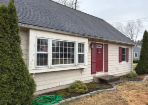 Siding installation project completed in Simsbury CT by Peter L Brown Roofing Contractors showcasing high quality exterior home improvement work
