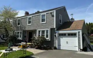 Beautiful home with new vinyl siding installation completed