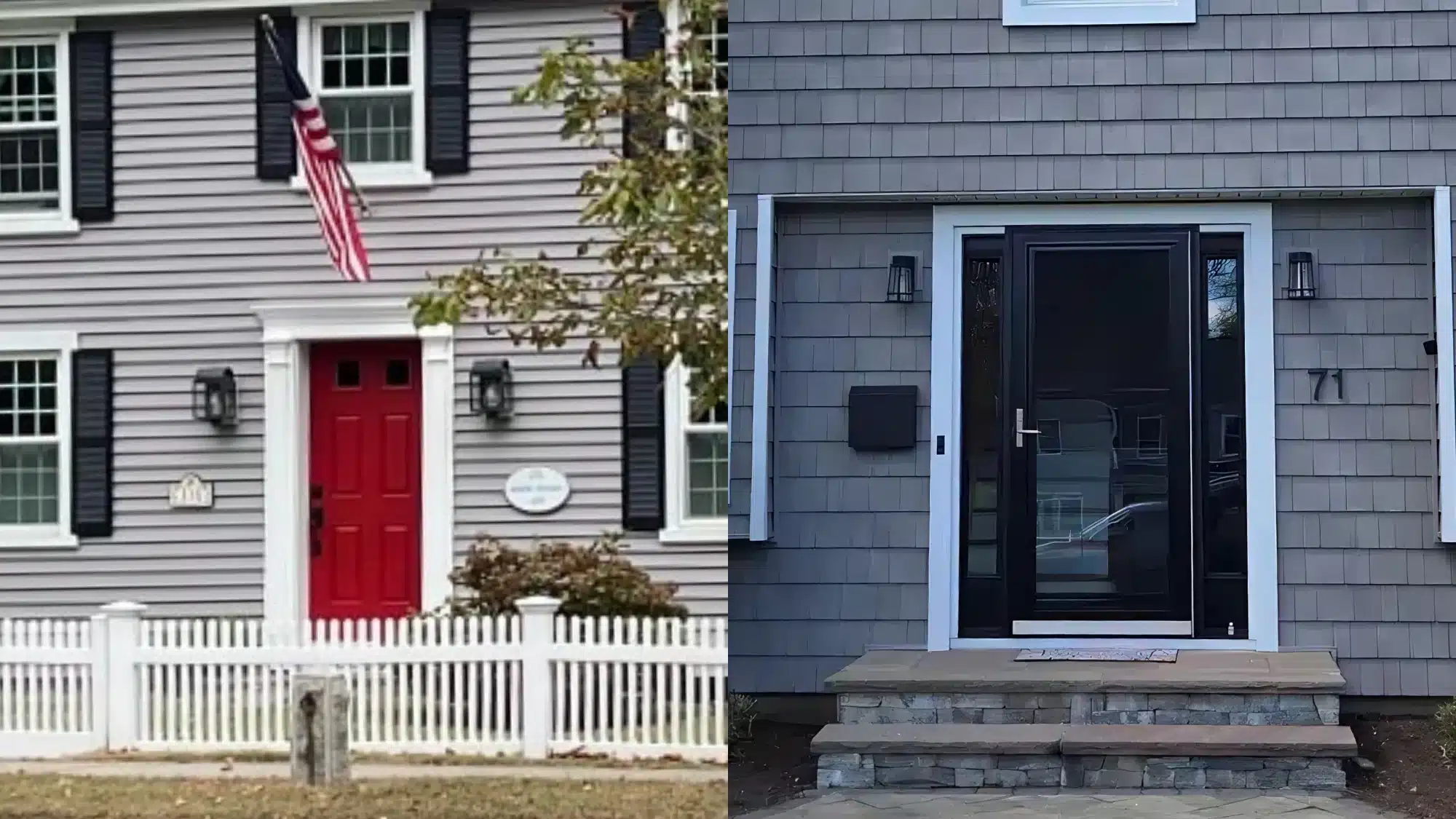 door-replacement-costs-in-connecticut-depend-on-these-important-factors-every-homeowner-should-understand A stylish new front door on a Connecticut home, showcasing quality and curb appeal.